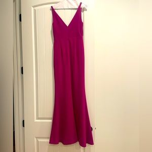 Formal magenta dress for Mardi Gras - Size Large - Brand is Lulu’s 💜💛💚